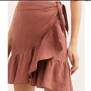 Free people Ruffle My Feathers wrap skirt